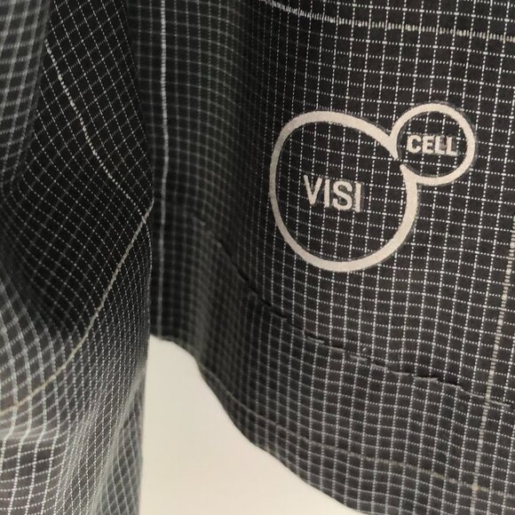 Puma Sport Lifestyle Athletic Full Zip Check Windbreaker Jacket Gry Blk Sz M - Picture 5 of 10